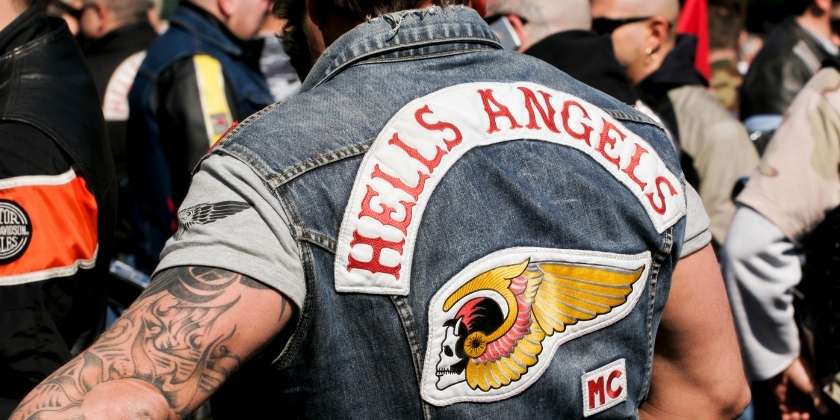 Billede af en hells angels rocker fra underverdenen